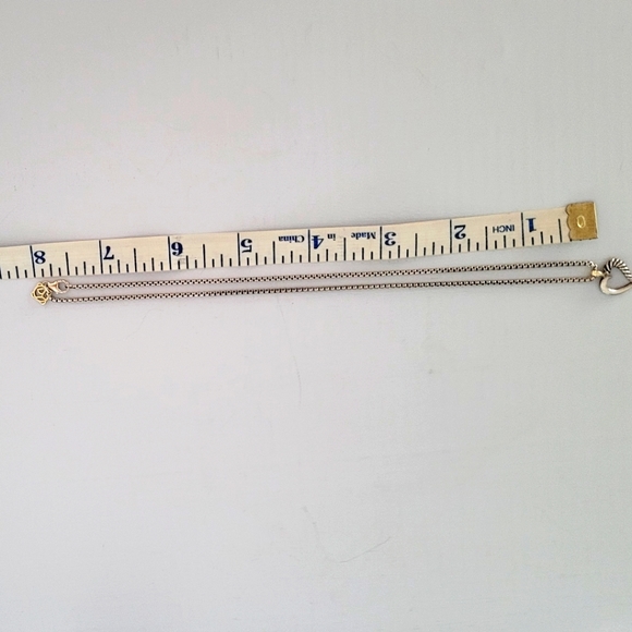 David Yurman Two-Tone Heart Pendant Necklace - Picture 4 of 8